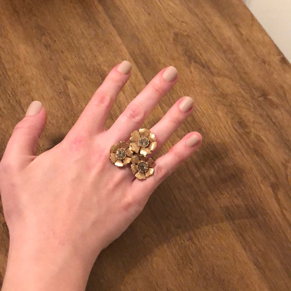 J crew flower ring